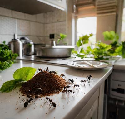 Comment rsoudre un problme d'invasion de fourmis dans ma cuisine ?