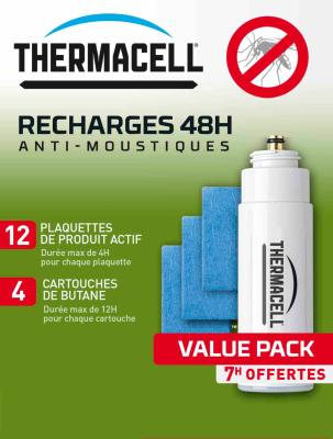 RECHARGE POUR APPAREILS ANTI MOUSTIQUES THERMACELL