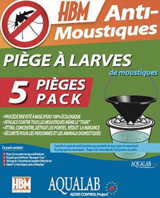 HBM PACK 5 PIEGES A LARVES ANTI MOUSTIQUES AQUALAB 