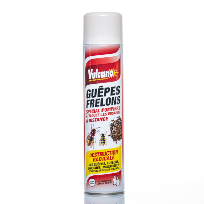 VULCANO AEROSOL LONGUE PORTEE ANTI GUEPES ET FRELONS 600ml