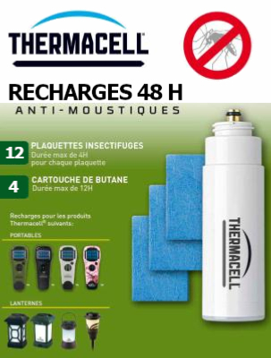 RECHARGE POUR APPAREILS ANTI MOUSTIQUES THERMACELL