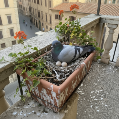 Pourquoi les pigeons choisissent-ils certains lieux pour nicher en septembre ?