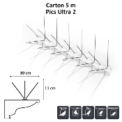 KIT 5 METRES PICS ANTI PIGEONS ECOPIC ULTRA 2