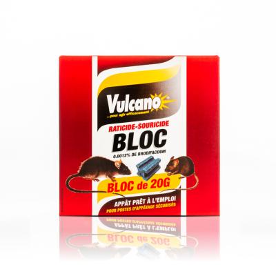 VULCANO BLOCS RATICIDES HYDROFUGES 240 GRS