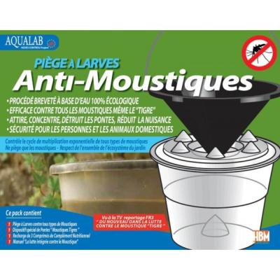 HBM PIEGE A LARVES ANTI MOUSTIQUES AQUALAB PRET A L'EMPLOI