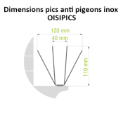 OISIPICS ANTI PIGEONS TOUT INOX Carton de 25 m
