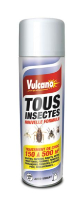 FUMIGENE AUTOVIDANT TOUS INSECTES 500ml VULCANO