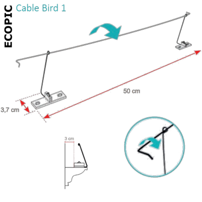 ANTI PIGEONS ECOPIC CABLE BIRD 1